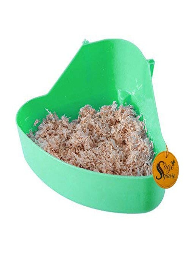 سايج سكوير صندوق فضلات بحجم جامبو مربع من سيج، يُستخدم أيضًا للتدريب على استخدام المرحاض مع مغرفة للأرانب، والخنازير الغينية، والنموس (أخضر) - Image 2